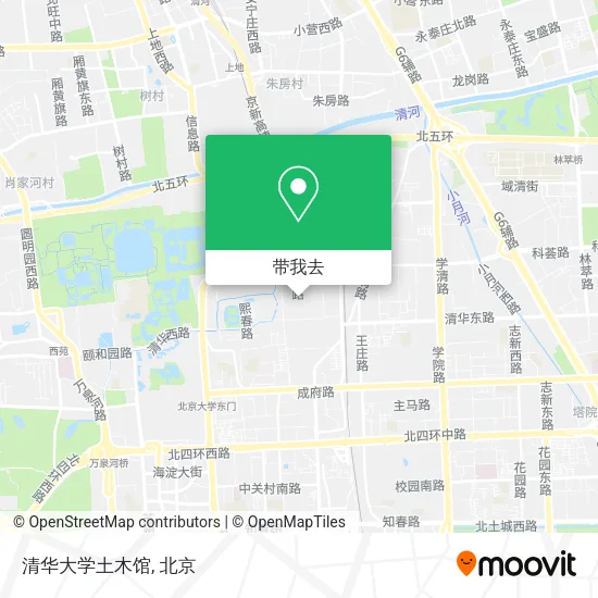 清华大学土木馆地图