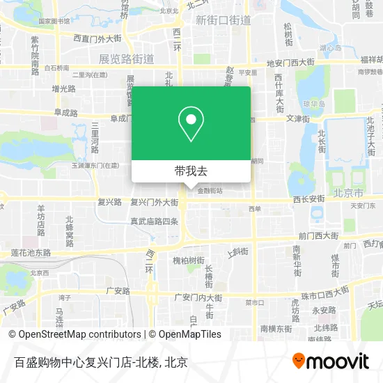 百盛购物中心复兴门店-北楼地图