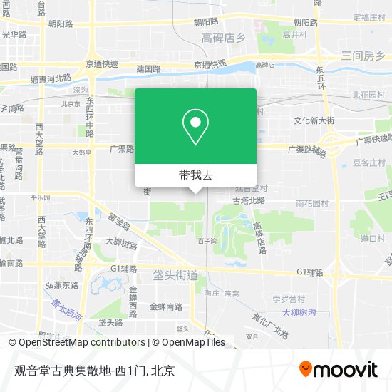 观音堂古典集散地-西1门地图