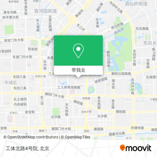 工体北路4号院地图