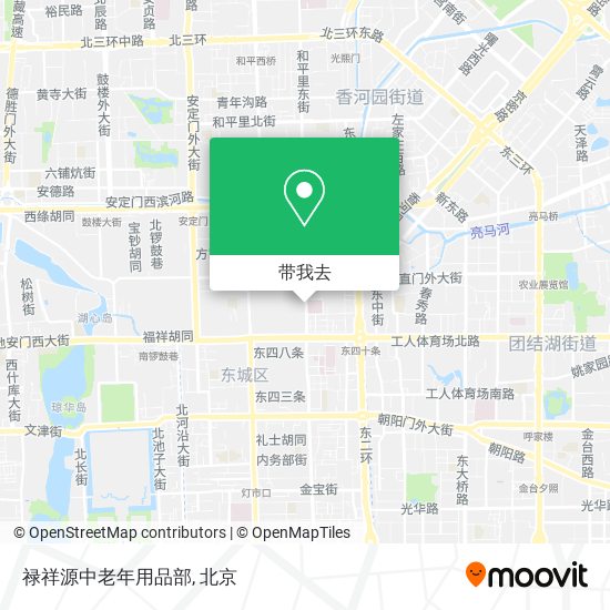 禄祥源中老年用品部地图