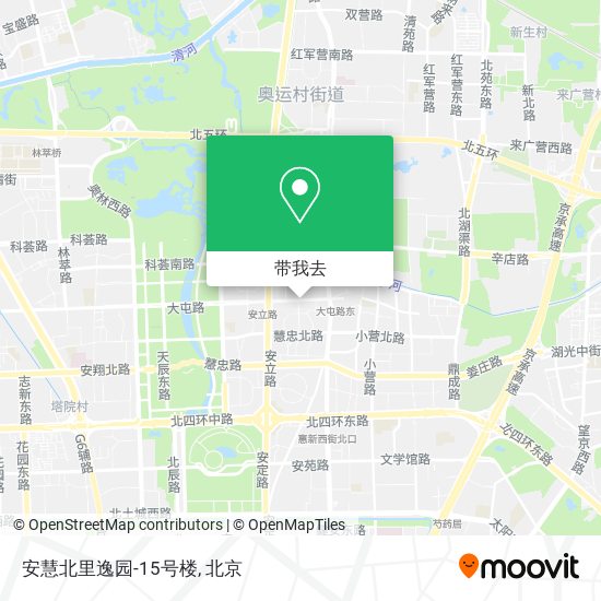 安慧北里逸园-15号楼地图