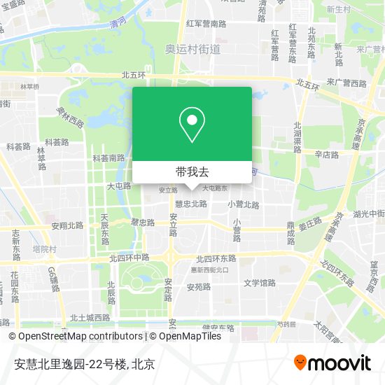 安慧北里逸园-22号楼地图