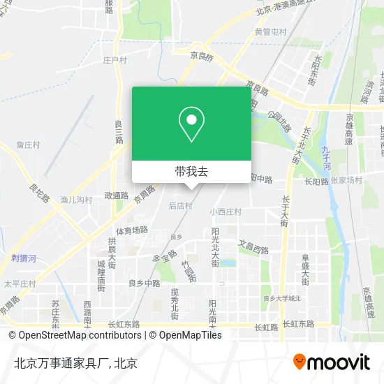 北京万事通家具厂地图