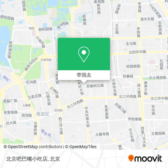 北京吧巴嘴小吃店地图