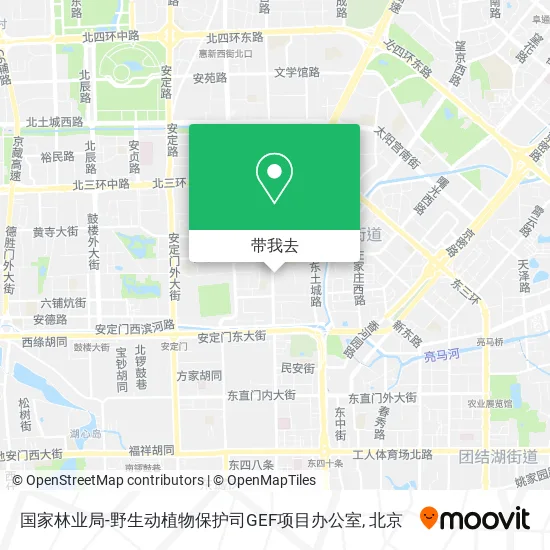 国家林业局-野生动植物保护司GEF项目办公室地图