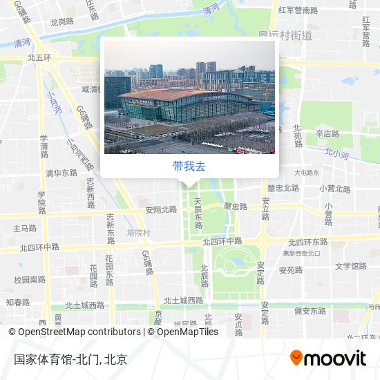 国家体育馆-北门地图