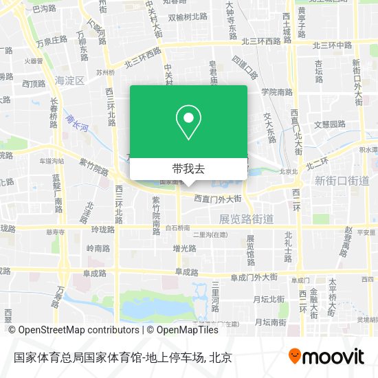 国家体育总局国家体育馆-地上停车场地图