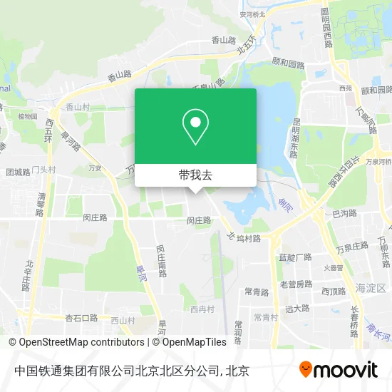 中国铁通集团有限公司北京北区分公司地图