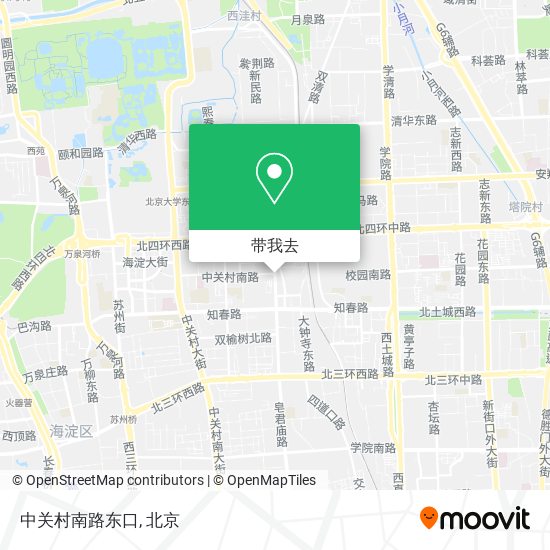 中关村南路东口地图