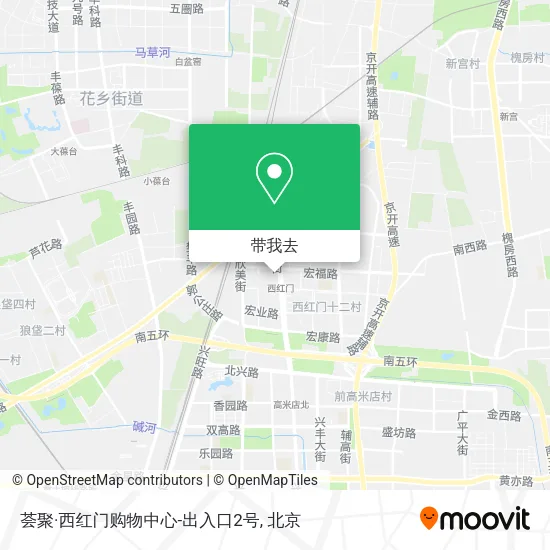 荟聚·西红门购物中心-出入口2号地图