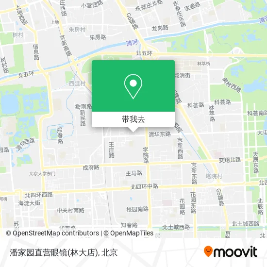 潘家园直营眼镜(林大店)地图