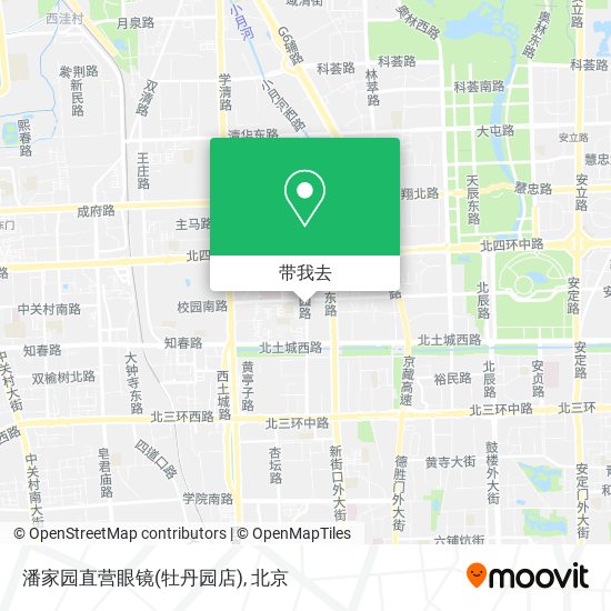 潘家园直营眼镜(牡丹园店)地图