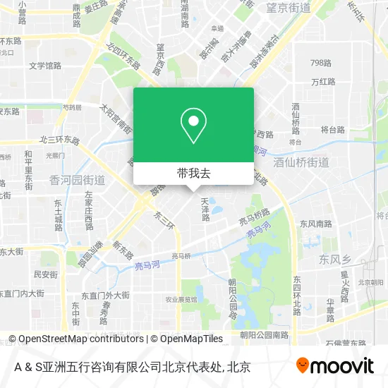 A & S亚洲五行咨询有限公司北京代表处地图