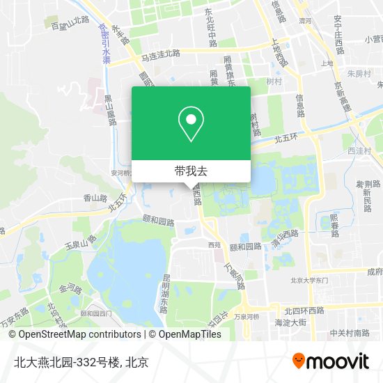 北大燕北园-332号楼地图