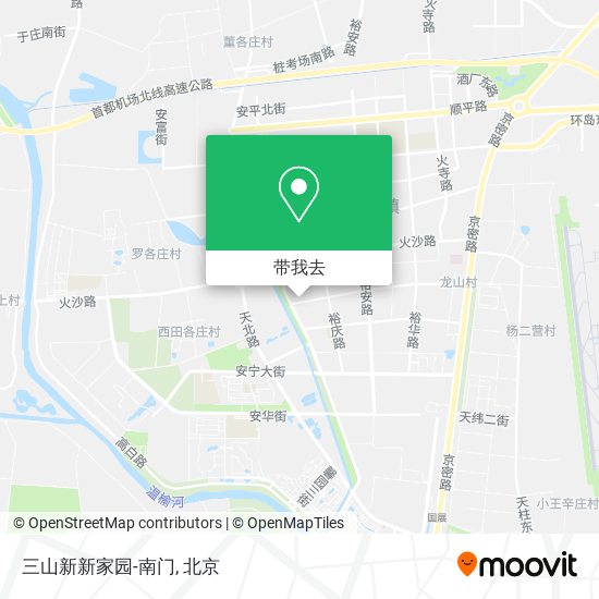 三山新新家园-南门地图