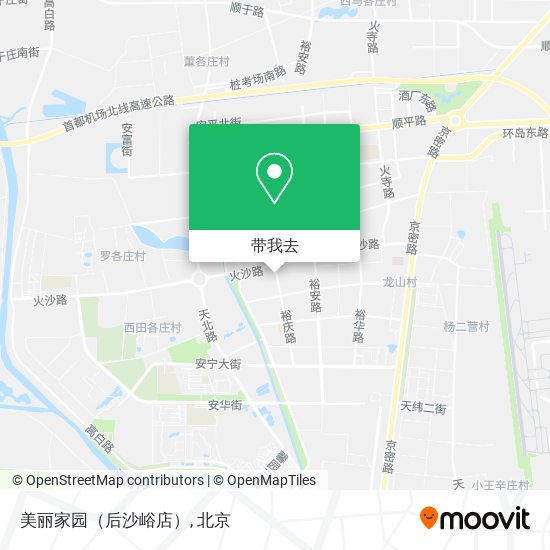美丽家园（后沙峪店）地图