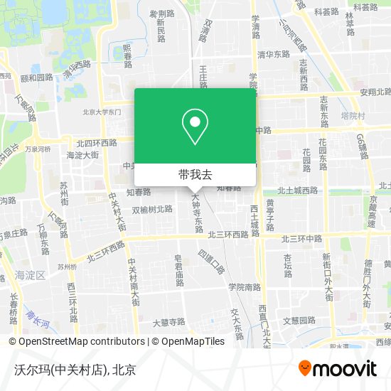 沃尔玛(中关村店)地图