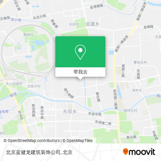 北京蓝健龙建筑装饰公司地图
