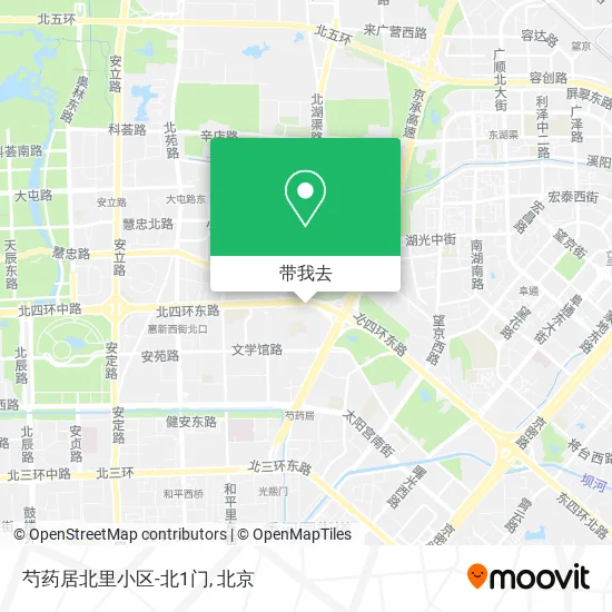 芍药居北里小区-北1门地图