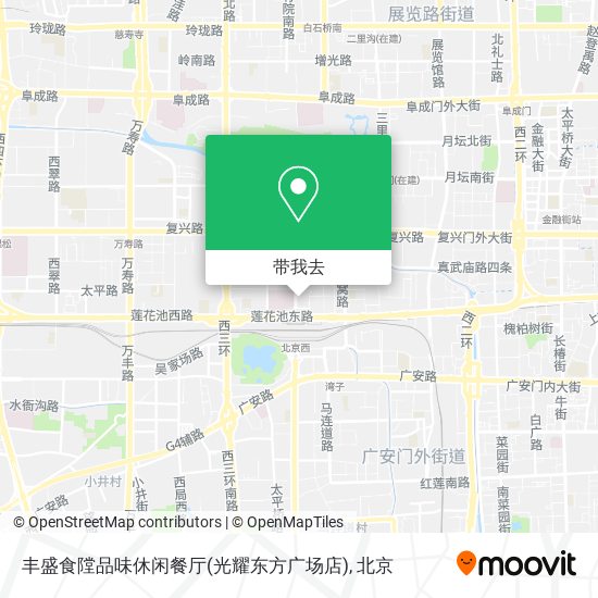 丰盛食隚品味休闲餐厅(光耀东方广场店)地图