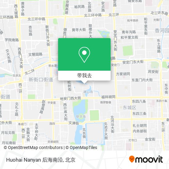 Huohai Nanyan 后海南沿地图
