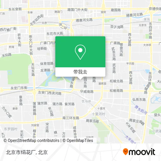 北京市绢花厂地图