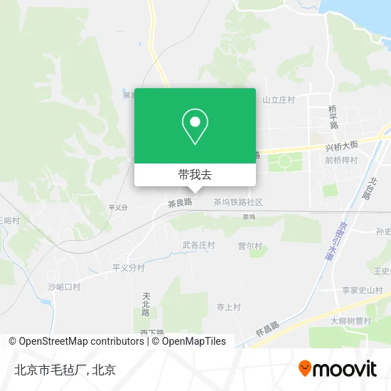北京市毛毡厂地图