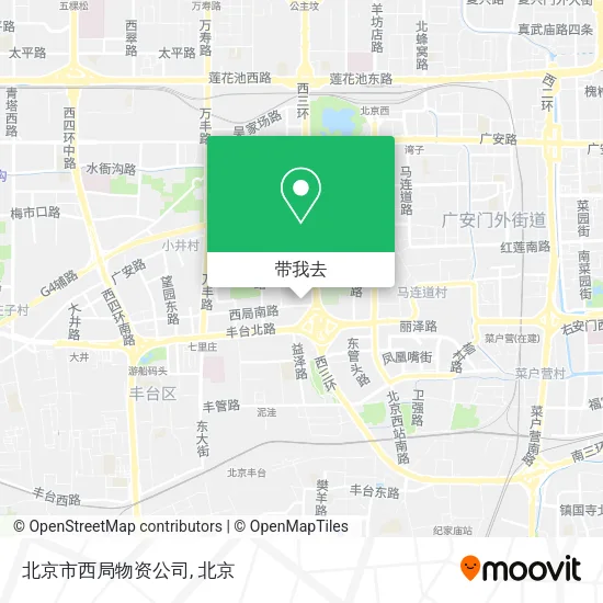 北京市西局物资公司地图