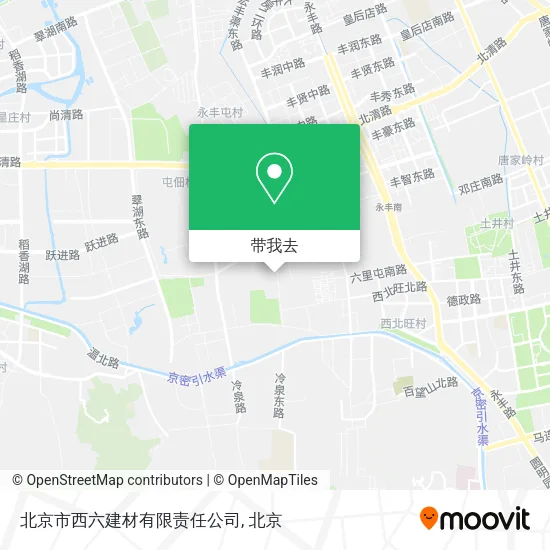 北京市西六建材有限责任公司地图
