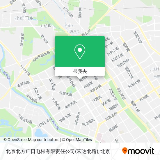 北京北方广日电梯有限责任公司(宏达北路)地图