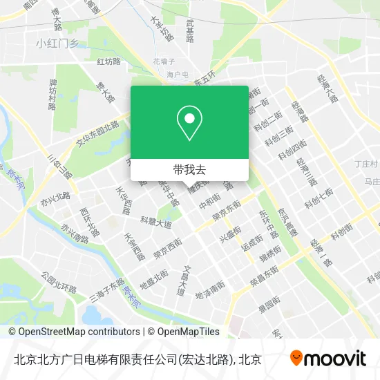 北京北方广日电梯有限责任公司(宏达北路)地图
