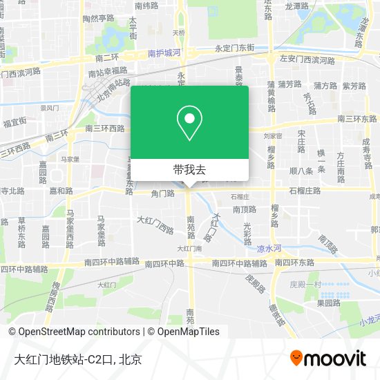 大红门地铁站-C2口地图