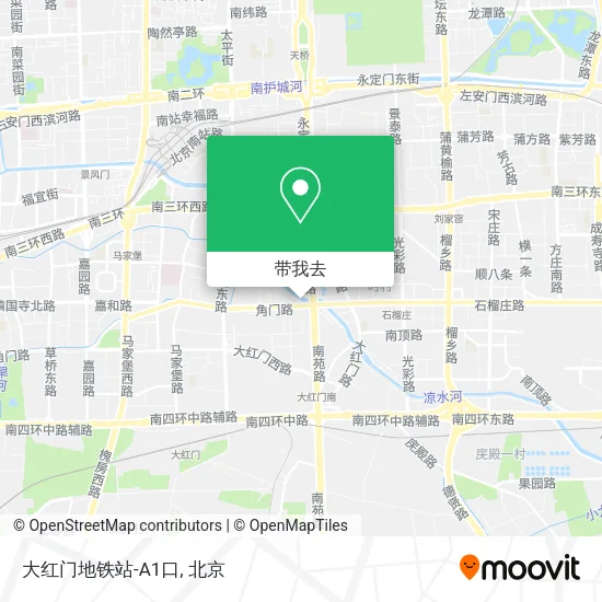 大红门地铁站-A1口地图