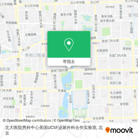 北大医院男科中心美国UCSF泌尿外科合作实验室地图