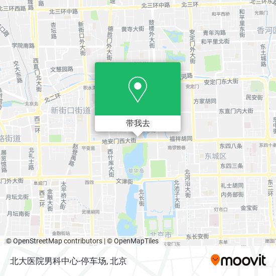北大医院男科中心-停车场地图