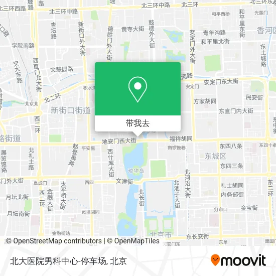 北大医院男科中心-停车场地图