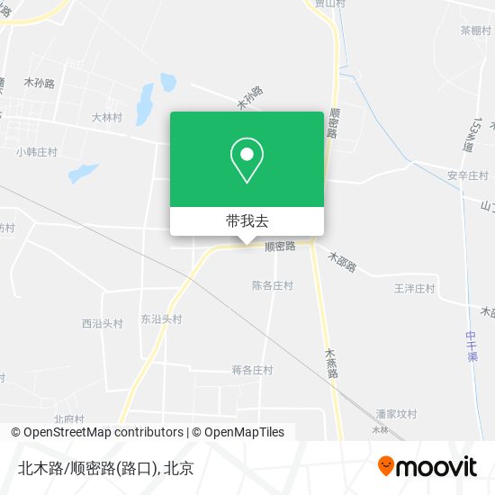 北木路/顺密路(路口)地图