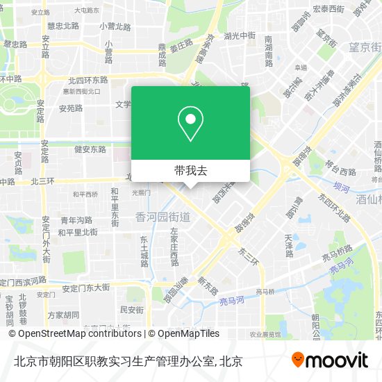 北京市朝阳区职教实习生产管理办公室地图