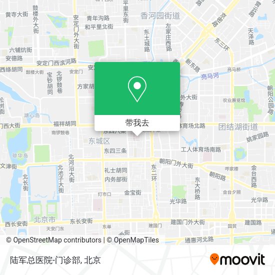 陆军总医院-门诊部地图