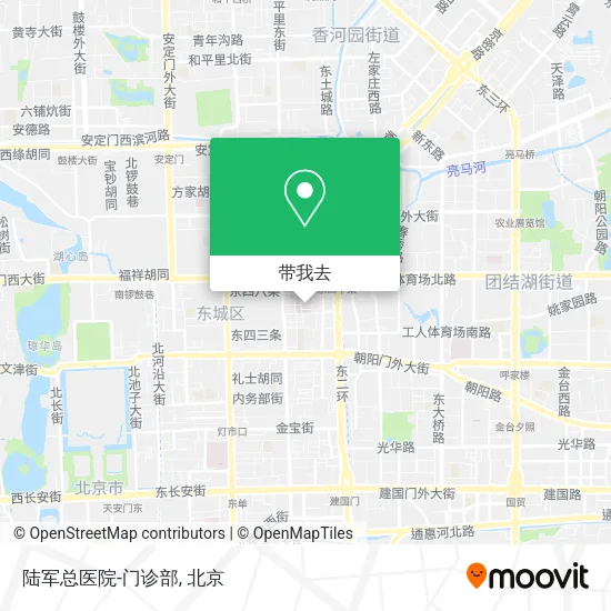 陆军总医院-门诊部地图