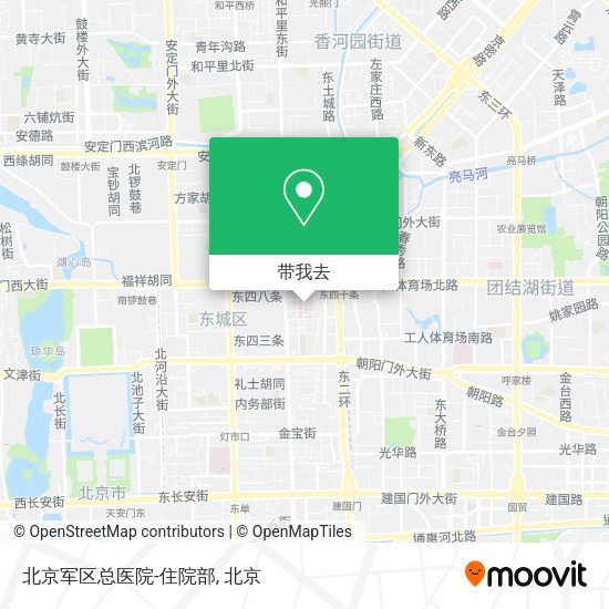 北京军区总医院-住院部地图