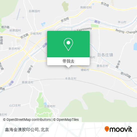 鑫海金澳胶印公司地图