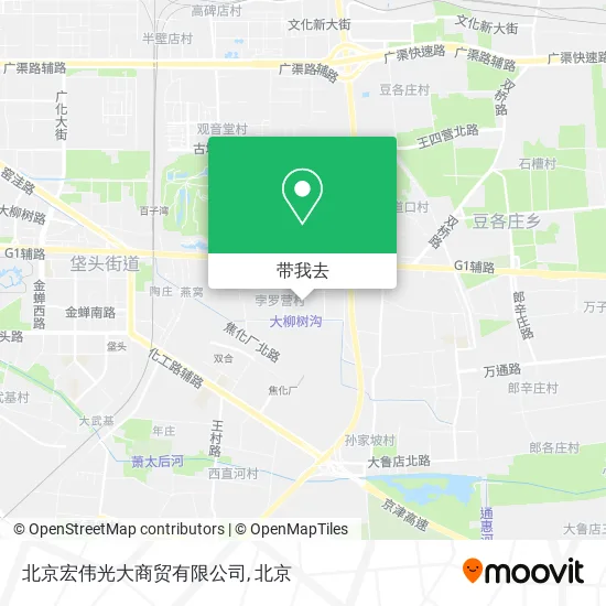 北京宏伟光大商贸有限公司地图