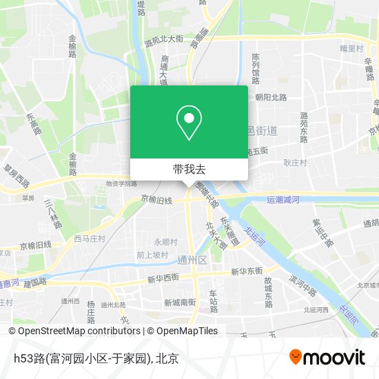 h53路(富河园小区-于家园)地图