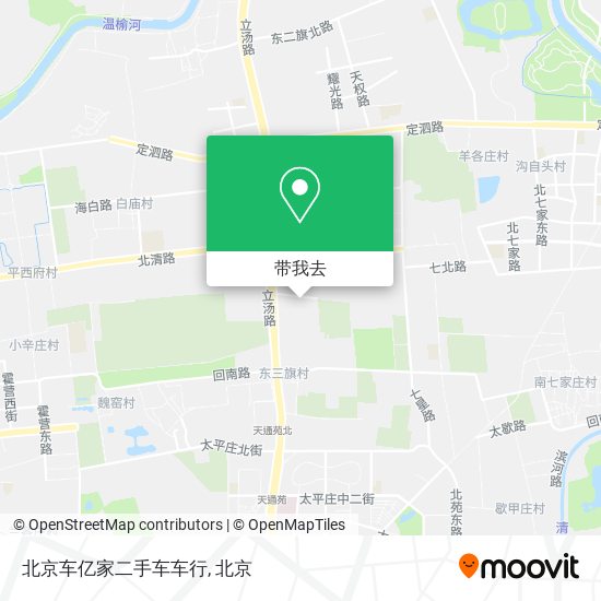 北京车亿家二手车车行地图