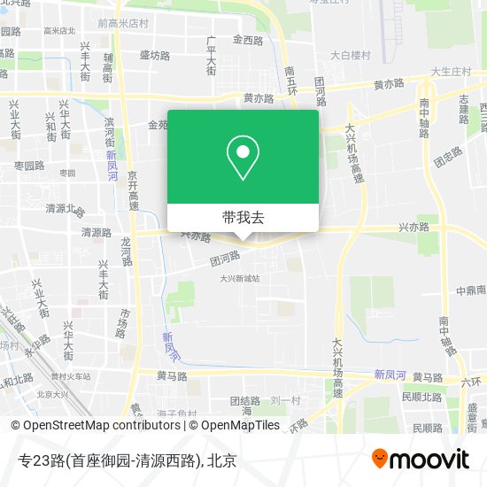 专23路(首座御园-清源西路)地图