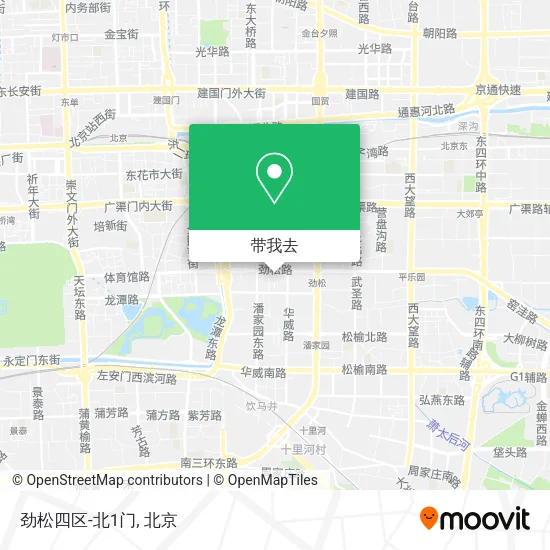 劲松四区-北1门地图
