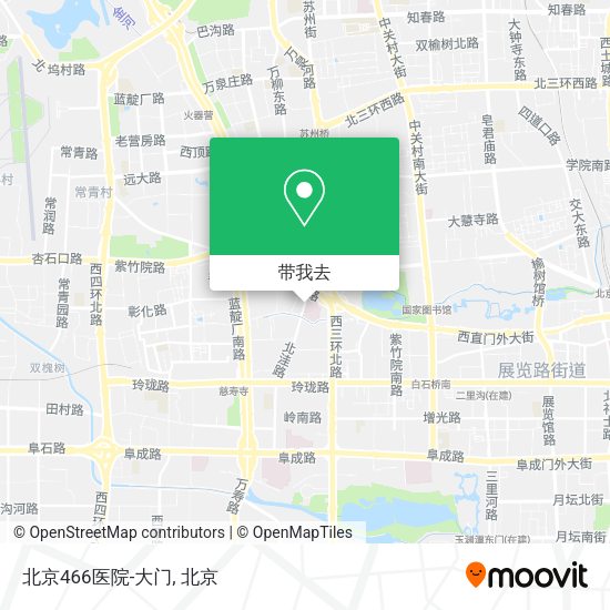北京466医院-大门地图