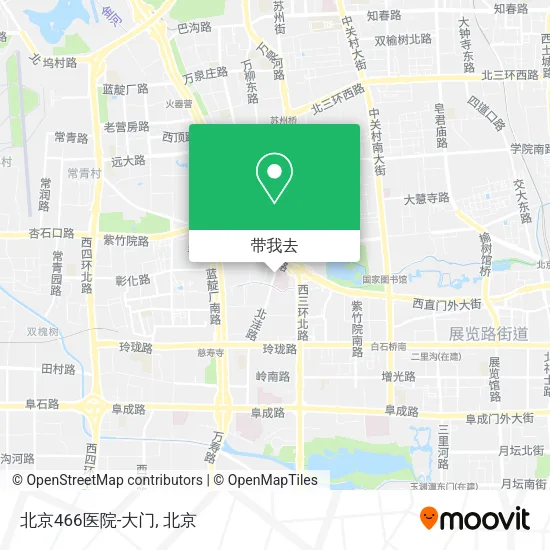 北京466医院-大门地图